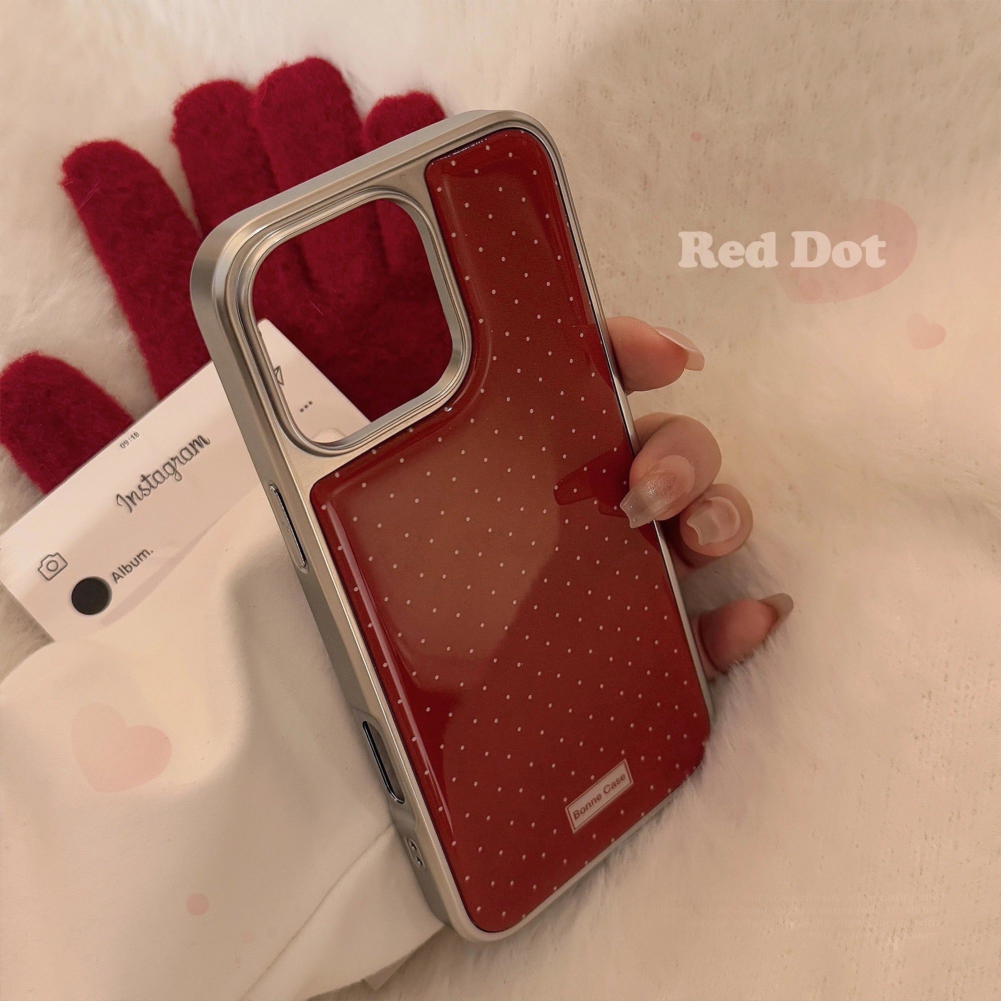 Retro Wave Red - iPhone Case